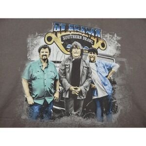 ALABAMA Concert Band T-Shirt Men's 2XL Gray‎ Southern Drawl Tour Graphic Tee